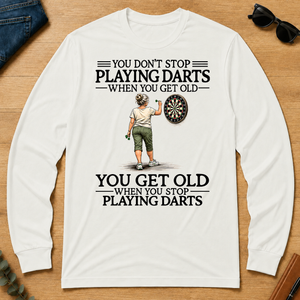 Don't Stop Playing Darts - white - LST2D-White