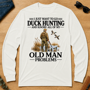 I Just Want To Go Duck Hunting - white - LST2D-White