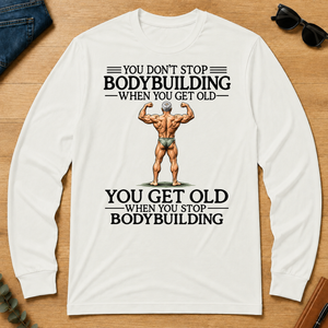 Don't Stop Bodybuilding - white - LST2D-White