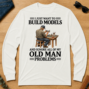 I Just Want To Build Models - white - LST2D-White