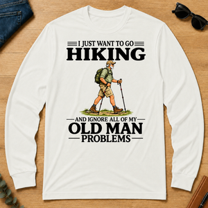 I Just Want To Go Hiking Vintage - white - LST2D-White
