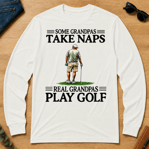 Real Grandpas Play Golf Vintage - white - LST2D-White