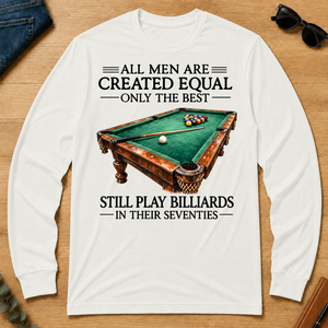 Still Play Billiards In 70s - white - LST2D-White