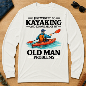 I Just Want To Go Kayaking - white - LST2D-White