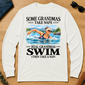 Real Grandmas Swim - white - LST2D-White