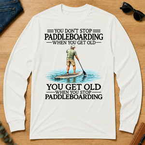 Don't Stop Paddle Boarding - white - LST2D-White