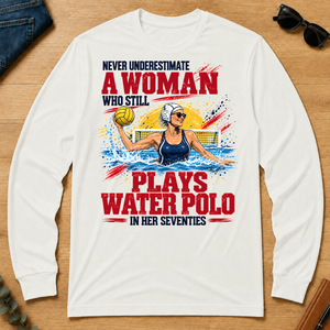 A Woman Still Plays Water Polo In Her 70s - white - LST2D-White