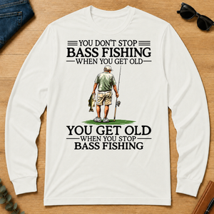 Don't Stop Bass Fishing - white - LST2D-White