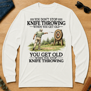 Don't Stop Knife Throwing - white - LST2D-White