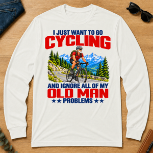 I Just Want To Go Cycling - white - LST2D-White