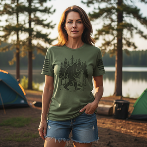 Bigfoot Fishing Funny Fisher Man All Over Print Shirt