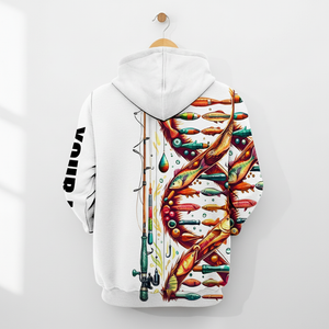 Custom Name Fishing DNA All Over Print Shirt