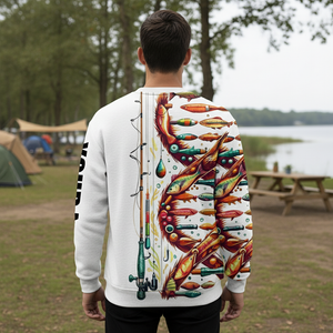 Custom Name Fishing DNA All Over Print Shirt