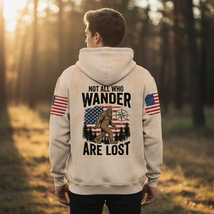 Vintage Bigfoot Not All Who Wander Are Lost All Over Print Shirt