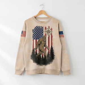 Vintage Bigfoot Not All Who Wander Are Lost All Over Print Shirt