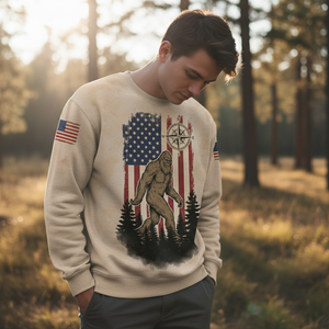 Vintage Bigfoot Not All Who Wander Are Lost All Over Print Shirt