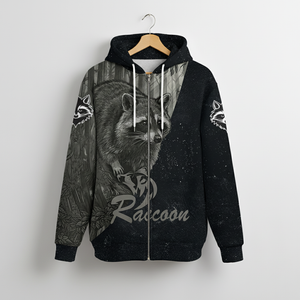 Grey Woods Raccoon - Elite Hunting All Over Print Shirt