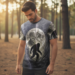 Vintage Bigfoot Not All Who Wander Are Lost Thunder All Over Print Shirt