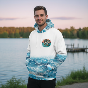 Ocean Splash Bass Fishing Is My Therapy All Over Print Shirt