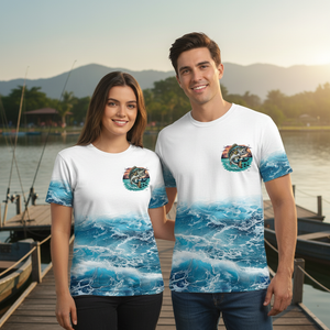Ocean Splash Bass Fishing Is My Therapy All Over Print Shirt