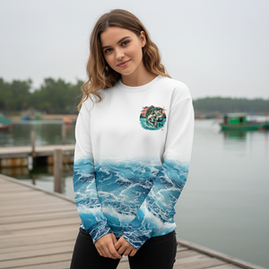 Ocean Splash Bass Fishing Is My Therapy All Over Print Shirt