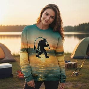Bigfoot I Go Fishing Cause I Like It Not Because I'm Good At It