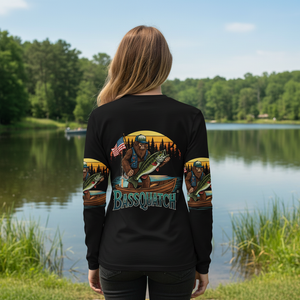Bassquatch Retro All Over Print Shirt