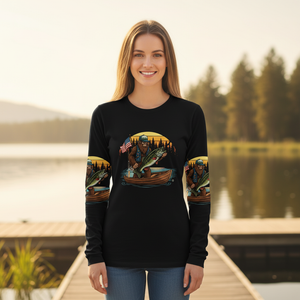 Bassquatch Retro All Over Print Shirt