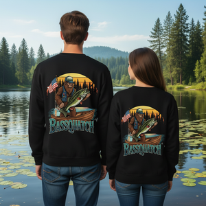Bassquatch Retro All Over Print Shirt