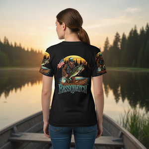 Bassquatch Retro All Over Print Shirt