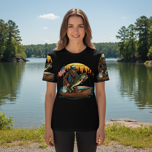 Bassquatch Retro All Over Print Shirt