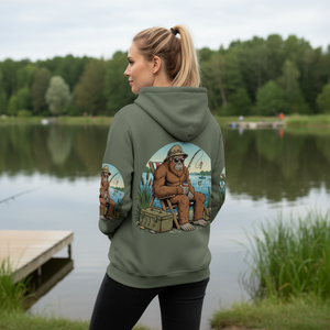 I'd Rather Be Fishing Bigfoot All Over Print Shirt