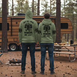 Not All Who Wander Are Lost Bigfoot Walking All Over Print Shirt