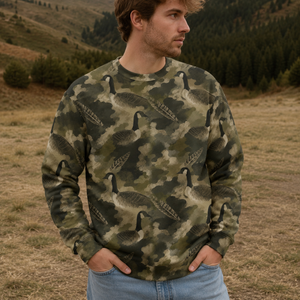 Goose Camouflage Graphic Pattern All Over Print Shirt