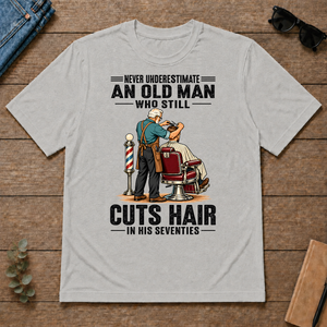 An Old Man Still Cuts Hair In His 70s - ash - TS2D-Ash