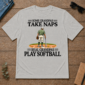 Real Grandpas Play Softball Vintage - ash - TS2D-Ash