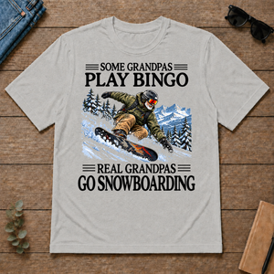 Some Grandpas Play Bingo Real Grandpas Go Snowboarding - ash - TS2D-Ash