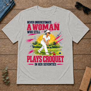A Woman Still Plays Croquet In Her 70s - ash - TS2D-Ash