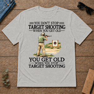 Don't Stop Target Shooting Vintage Art - ash - TS2D-Ash