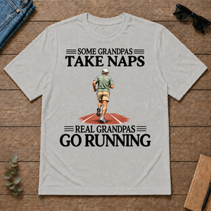 Real Grandpas Go Running Vintage - ash - TS2D-Ash