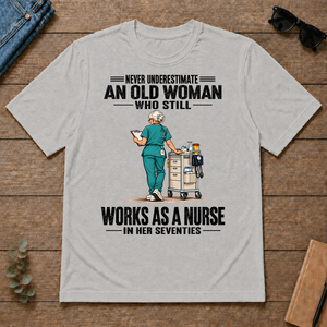 An Old Woman Still Works As A Nurse In Her 70s - ash - TS2D-Ash