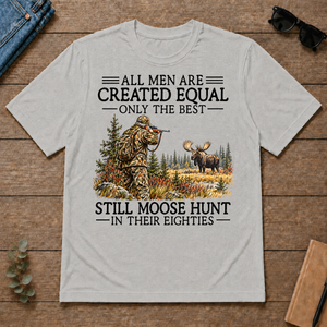 All Men Are Created Equal Moose Hunting 80s - ash - TS2D-Ash
