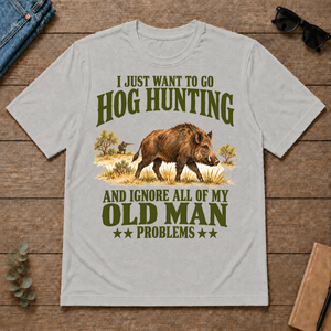 I Just Want To Go Hog Hunting Vector - ash - TS2D-Ash