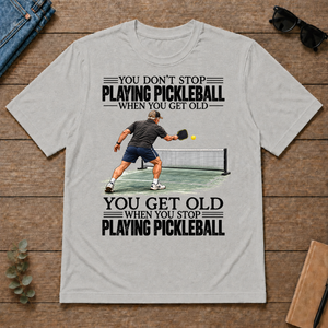 Vintage You Get Old When You Stop Playing Pickleball - ash - TS2D-Ash