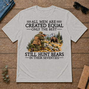 All Men Are Created Equal Deer Hunting 70s - ash - TS2D-Ash
