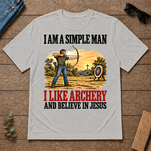 I Like Archery And Believe In Jesus - ash - TS2D-Ash