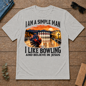 I Am Simple Man I Like Bowling - ash - TS2D-Ash
