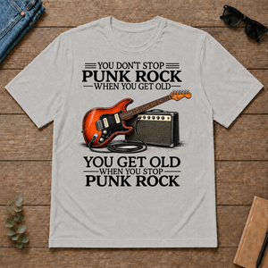 Don't Stop Playing Punk Rock Vintage Art - ash - TS2D-Ash