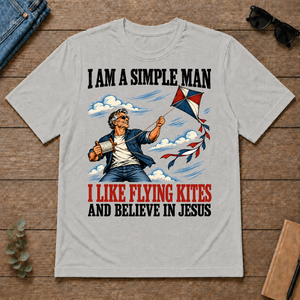 I Like Flying Kites And Believe In Jesus - ash - TS2D-Ash