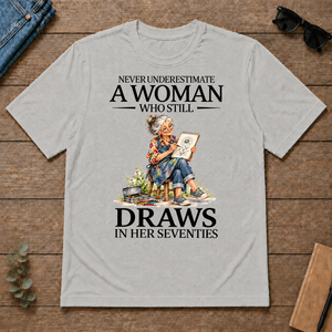 Funny A Woman Still Draws In Her Seventies - ash - TS2D-Ash